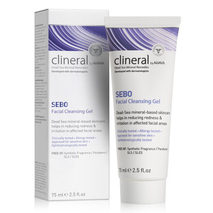 Clineral SEBO Čistící gel na obličej 75ml